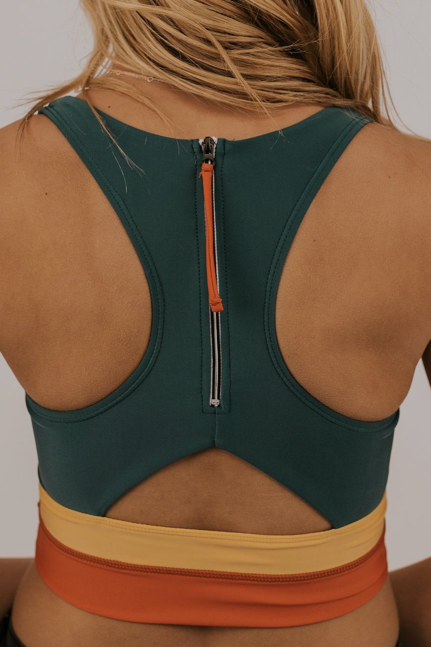 Black U Neck Striped Cross Over Bikini Set