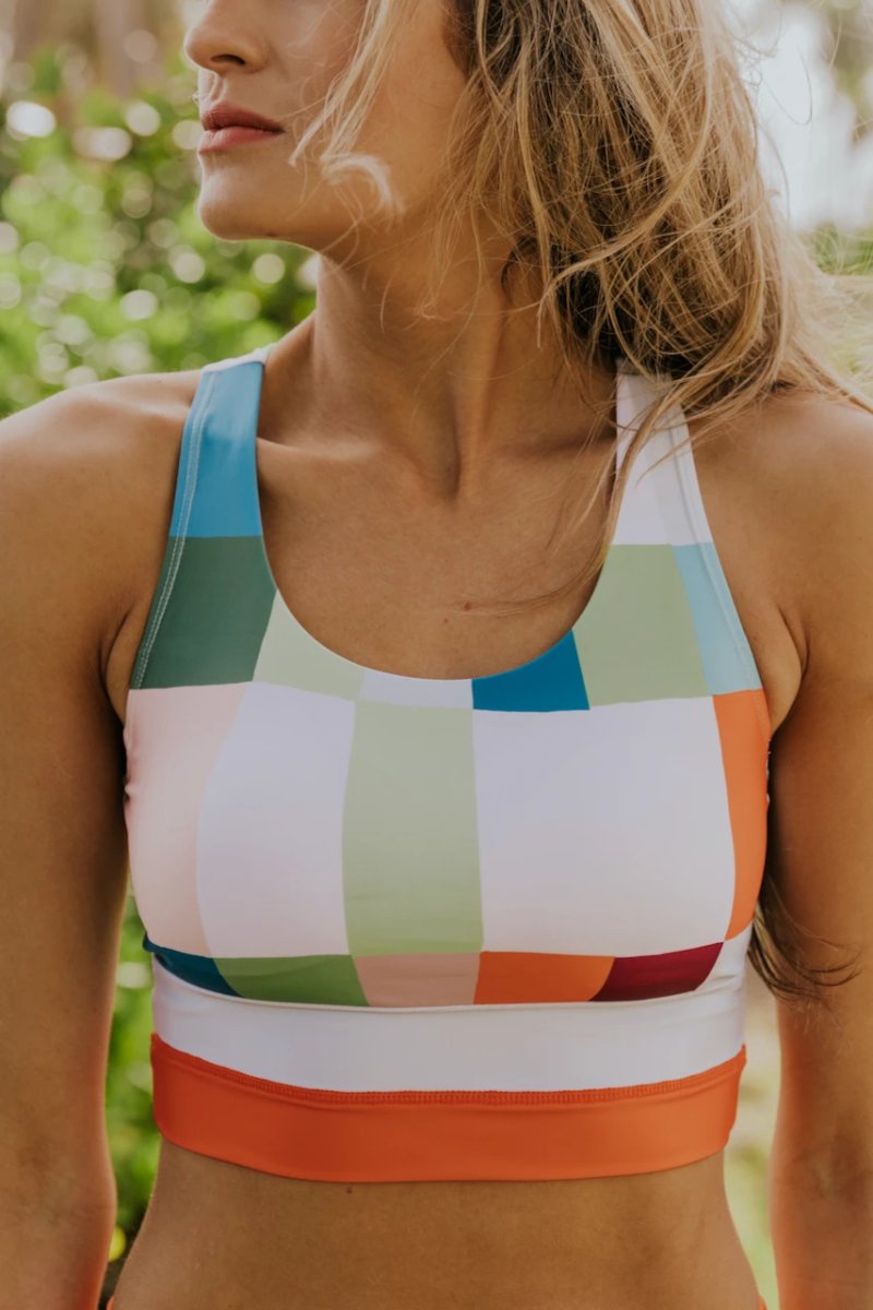 SoCal Color block BIKINI Set Swimsuit