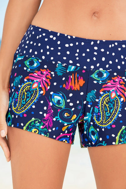 Best-Selling New High-Waisted Polka Dot Print Bikini with Square Cut Bottoms Swimwear Multicolor