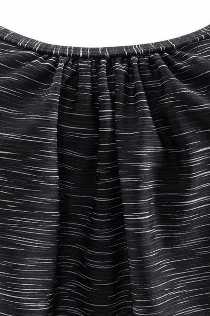 In Oversized Model Tankini Set Black