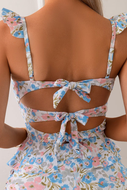 2026 New Women's Best-Selling Floral Tankini Two-Piece Set - Fresh Style