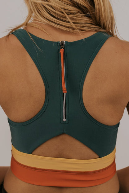 Black U Neck Striped Cross Over Bikini Set