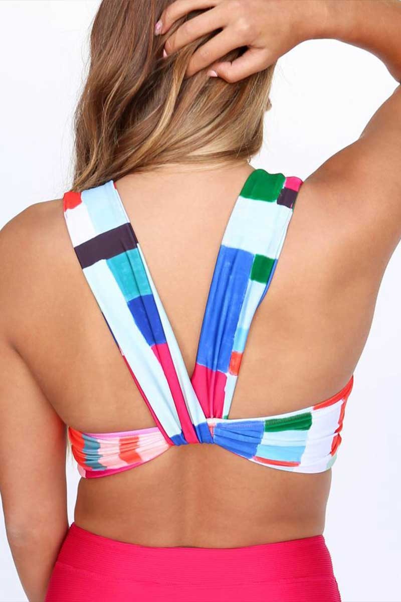 Kaleidoscope Switch V Crop Bikini Set